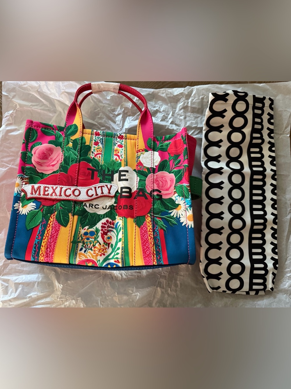 Marc Jacobs Pink Multi 'Mexico City' Floral Tote - Picture 5 of 5